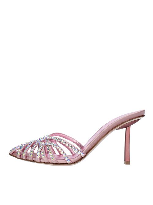 Mules in raso e strass LE SILLA | SANDALO AFRODITE SATINPARIS